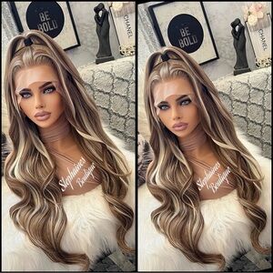 Human Hair Blended Lace Front Wig